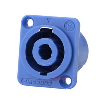 1PC DJ 스피커 커넥터 플매트 카펫 러그 SpeakOn 4 핀 케이블 어댑터 터미널 구리 주석 도금 전문 오디오 홈 시어터