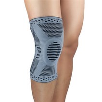 무릎 팔꿈치 보호대 1pc 무릎 패드 중괄호 스포츠 지원 Kneepad 남성 관절염 수호자 압축 슬리브, 02 라이트 그레이_02 L