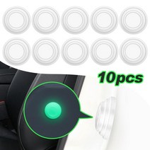 자동차 트렁크 방음 패드 도어 충돌 방지 개스킷 패드 장식 액세서리 보호 실리콘 흡수, 로고가 없는 10개