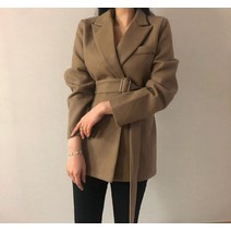 바이어스 바이어스 베이직모던 해로브 도톰한 벨트 심플 하프 울자켓 (4273898)