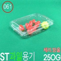과일포장용기 블루베리용기 체리용기 오디 머루 앵두 250g ST-061번 400개