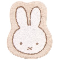 센코 미피 스스로 미피 매트 러그 약 50 × 38cm 베이지 캐릭터 캐릭터 동물 miffy 65132