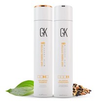 GK HAIR Global Keratin 밸런싱 샴푸 및 컨디셔너 세트 (10 1 Fl Oz 300ml) 지성 염색 모발용 딥 클렌징 과다 처리 환경 스트레스 모발에 이상적 미국직, 300ml(10.1온스)