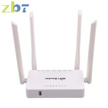 4 개의 외부 안테나가 있는 USB 4G 모뎀 용 ZBT 무선 WiFi 라우터 300Mbps 4-LAN USB2.0 옴니 II 액세스 포인트 WE1626, AU Plug_9V 0.6A