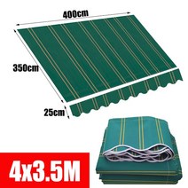 어닝천갈이 어닝천 어닝부속 썬가드 맞춤형 사이즈 스트립 순수 컬러 야외 튼튼한 천막 교체 천 폴리 패브, 08 4x3.5M