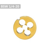 XCAN 경질 합금 나사 다이 BSW BSF 주석 코팅 기계 금속 스레딩 도구 핸드 툴, [02] BSW 1l420