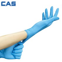 [jplus]프레시핸즈 니트릴 장갑 니트릴 글러브 파우더 프리 100매, 블루, M(일반 남성)