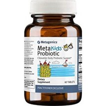 Metagenics MetaKids Probiotic 60 Count 메타제닉스 메타키즈 프로바이오틱스 유산균 60정, 1개
