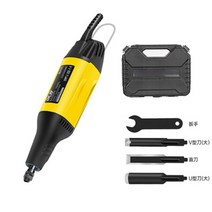 우드카빙 키트 각끌기 50w 목공 조각 기계 세트 목공 전기 조각 칼 치즐 나이프 조각 치즐 나무 조각 도구 상자, 세트 1