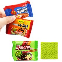 라면모양지우개 면발지우개