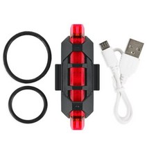 USB 충전식 자전거 미등 LED 다채로운 산악 후면 조명 사이클링 안전 경고 램프 방수, F01-Red