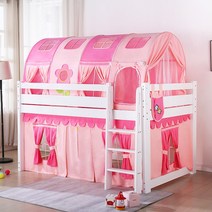 침대텐트 벙커베드 동굴 난방 어린이 키즈 인테리어 아이의집 모던하우스 수면 별채 실내 장난감, 다크브라운 4단 위아래로