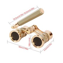 오페라글라스 오글 뮤지컬안경 쌍망원경 쌍원경뮤지컬 콘서트 공연용 3x25 레트로 망원경 오페라 안경 렌즈, 02 gold
