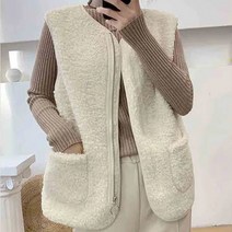 코지트리 양털조끼 후리스 뽀글이