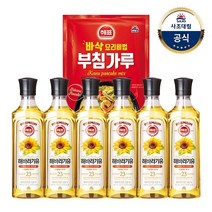 사조대림 [사조대림] 해바라기유 500ml x6개 +부침가루1KG x1개, 기본상품