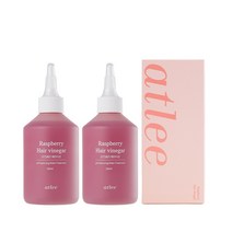 애트리 라즈베리 헤어식초 셀프 탈모 두피 케어 윤기 보습 스케일링 강화 트리트먼트 200ml (2개), 라즈베리 헤어식초 200ml 2개