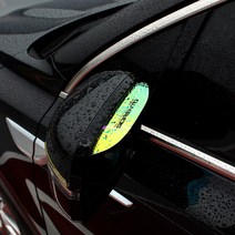 스타 쏘렌토MQ4 로고인쇄 홀로그램 사이드미러 레인커버 빗길 장마철 시아확보 2P세트, 2개