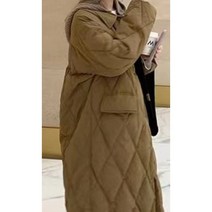 니트 모자 롱패딩