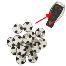 벤츠마크 메르세데스 벤츠 교체용 원격 자동차 키 로고 스티커 13MM 엠블럼 휘장, 01 A_01 30PCS