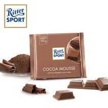 독일 리터스포트 초콜릿 14종 Ritter Sport, 카카오 모우제 100g