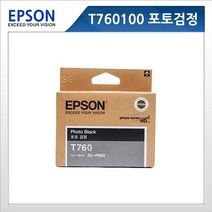 엡손 정품 T760100 T7601 SC-P600 잉크 LS, T760700(밝은검정)