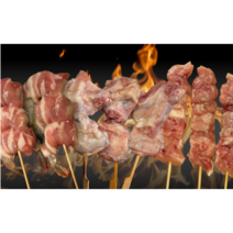 범호푸드 캠핑음식 11종 프리미엄 꼬치 닭꼬치 파닭 염통 삼겹 치즈 떡, 은행꼬치, 1개, 350g