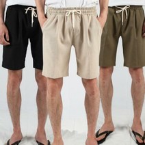 남자 린넨 5부 슬렉스 바지 여름 통풍 반바지 시원함