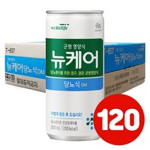 뉴케어 당뇨식DM 200ml 120캔 환자 영양식 식사대용 경관급식 노인 어르신 영양보충 당뇨환자 식이조절