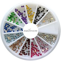 NAILROOM 네일 라인스톤세트 네일스톤세트 네일세트, 1개, [no. 126]  2mm 원형 혼합세트
