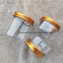 양념통추천 이케아오일병 이케아양념통 통후추그라인더 50g-250g 빈 플라스틱 항아리 투명 화장품 용기 바디 로션 포장 리필 메이크업 크림 스파이스 캔디 커피 병, 30개, 250g
