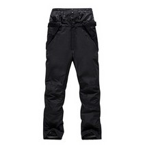 알파인 스키 바지 남성과 여성 겨울 야외 스포츠 따뜻한 Windproof 스노우 보드 방수 컬러, 02 Black