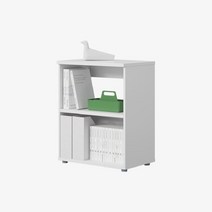 한샘 플롯 책장 2단 60x40cm (컬러 택1), 화이트(A)