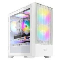 darkFlash DNM600 MESH RGB 화이트 미니타워 케이스, 1개, 선택하세요