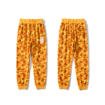 BAPE 유인원 머리 배그 치킨 오렌지 카무플라주 팬츠