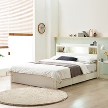 동서가구 팬타 LED 1단 3서랍 슈퍼싱글 SS 수납침대 프레임 DF642004, 그레이