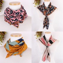 은창가죽버클 나염 스카프