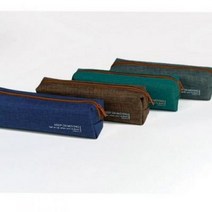 미니 사각 지퍼 필통 봉제 펜슬케이스 필기구 펜통 소품 파우치 베이직, 그레이