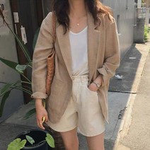 내추럴 린넨 루즈핏 자켓 마자켓 여름자켓 캐주얼자켓