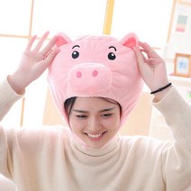 젊은이마켓 인싸템 동물 인형모자, 돼지모자