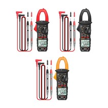 클램프 미터 디지털 디스플레이 600V AC400A 손전등 멀티 미터 플라스틱 회로 보호 전압 테스터, 빨간색
