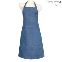 주식회사 부용 데님 청앞치마[목걸이조절형] 앞치마, 청, 1개