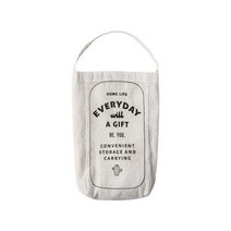 쓰레기 봉투 보관 가방 걸려 친환경 스토리지 리넨 크리 에이 티브 당겨 플라스틱 105183, grey, 회색