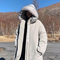 Bersdnor 롱 패딩 남자 루즈한 빅 사이즈 후드 트랜드 궁합이 좋은