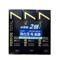[도매처직배송] 쿨샵 페리오 토탈7 상쾌한치약 쿨링치약 120g3개 추석 명절 설 기념일, 도매처직배송 (블랙 리프레쉬쿨링), 도매처직배송 본상품선택