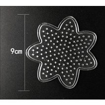 5mm 하마 비즈 장난감 DIY 푸푸코우 도구 교육용 탱그램 직소 퍼즐 페그 보드 템플릿, 05 Flower