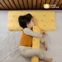 한스펌킨 메모리폼 와이드베개 유아 아기 신생아베개 방수커버포함, [쿨에버]시크타이거_블루