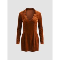 트위드원피스 오피스룩 미니 원피스 자켓 벨벳 브이넥 드레스 157826