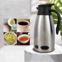 자동차 차량 커피포트 대용량 시가잭 연결 포트 믹스커피 가열기, 24V1.5L