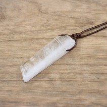 차크라장식 자수정장식 치유 스탈 자연석 조각 펜던트 목걸이 레이키 gmes 석영 청금석 아마조나이트 여성, 화이트 크리스탈