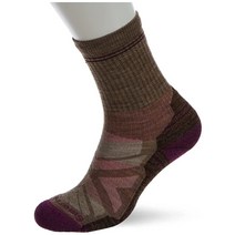 스마트울 여성용 하이킹 라이트 쿠션 크루 양말 파슬 라지, Large, Fossil